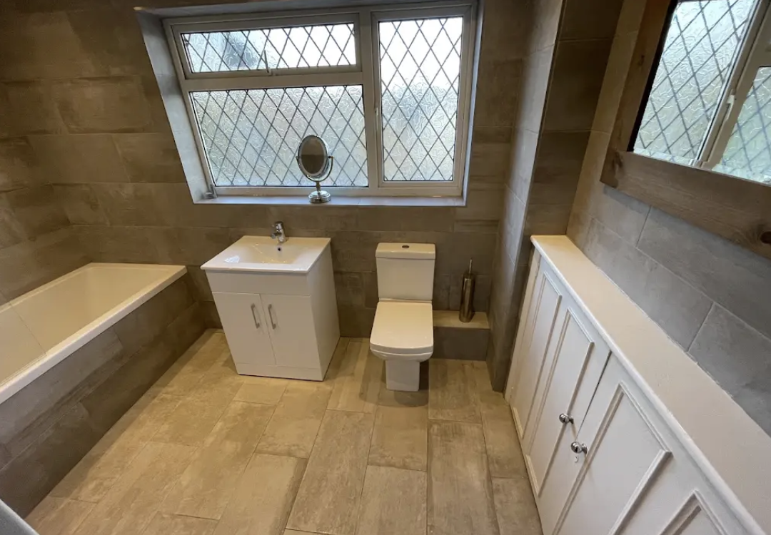 Bathroom after renovation by Preka Building Services