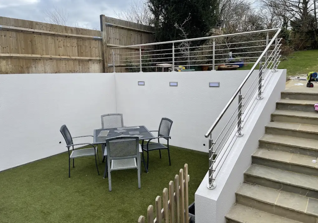 Garden after completion by Preka Building Services